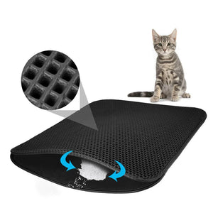 Kittyspets - Tapis de Litière Double Couche en EVA Imperméable